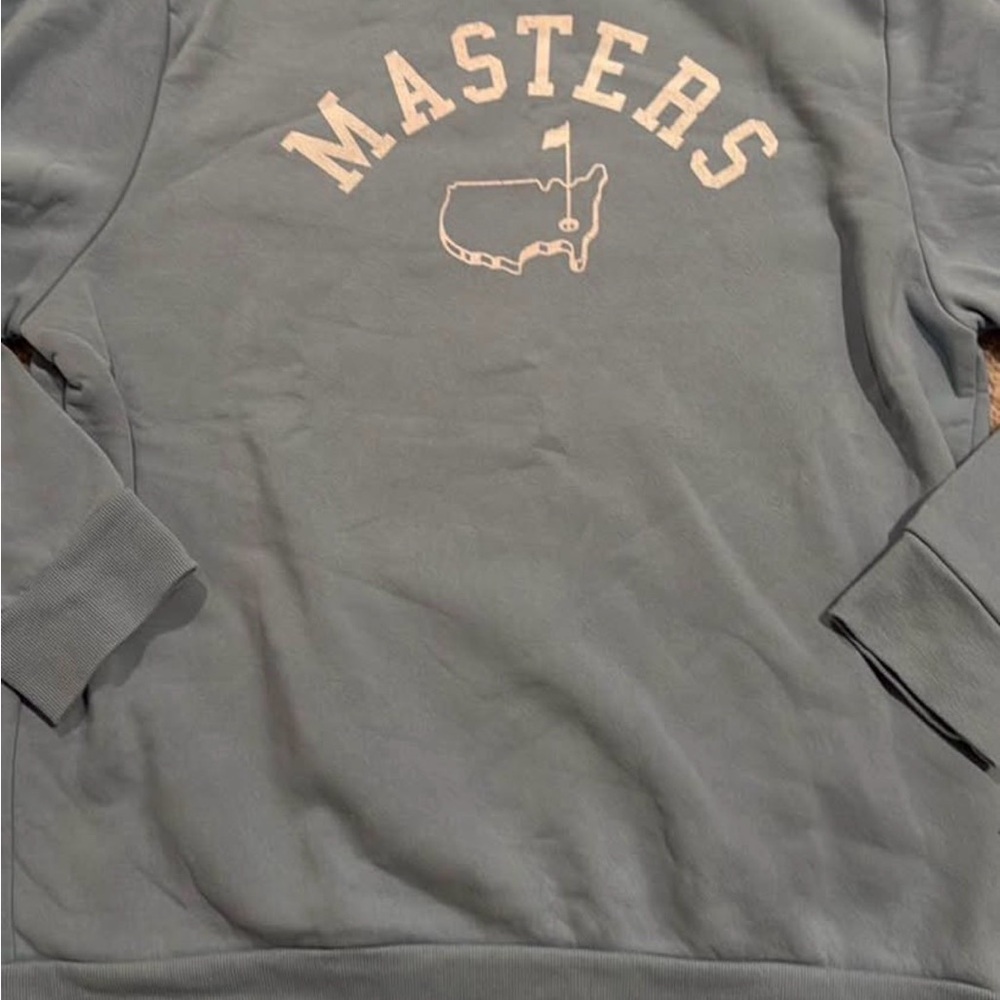 Masters Crewneck Sweatshirt in Dusty Blue with White Logo